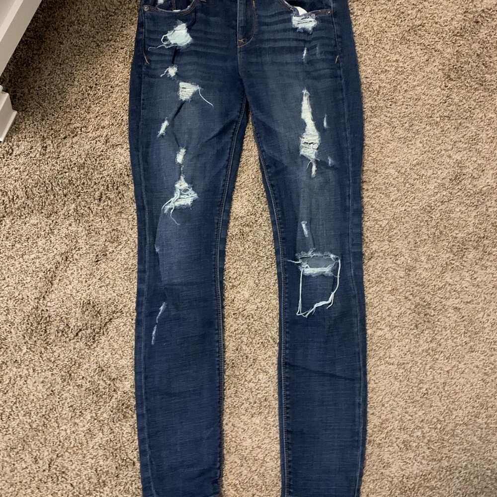 Express high rise dark washed jeans (SUPER CUTE!!)
